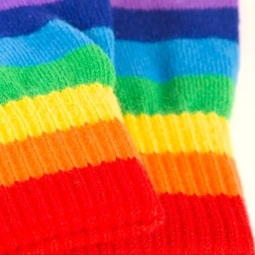 Glove’s 1 pair NEW Rainbow Colors Half Finger Gloves
